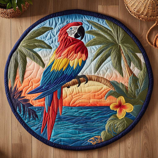 Island Parrot WN2103048CL Quilted Round Mat