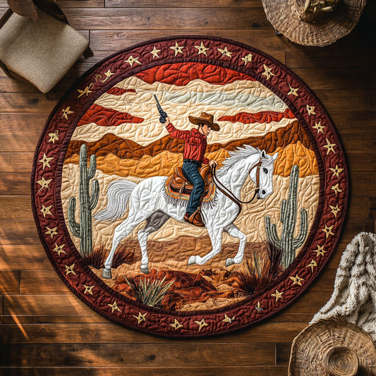 Shooting Star WY2008083CL Quilted Round Mat