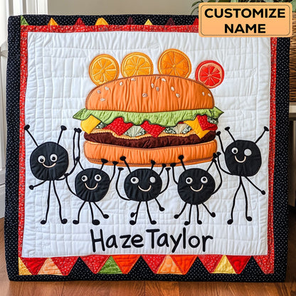 Ants At Work WN3007003CL Personalized Baby Quilt