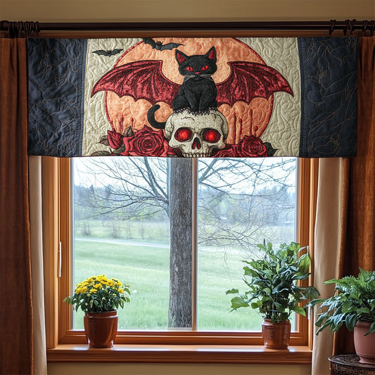 Majestic Skull WX0905034CL Quilted Valance