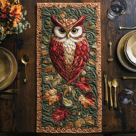 Red Owl CP2105027CL Quilted Table Runner
