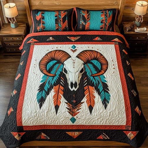 Chief Ram Skull WP1401013CL Duvet Cover Set