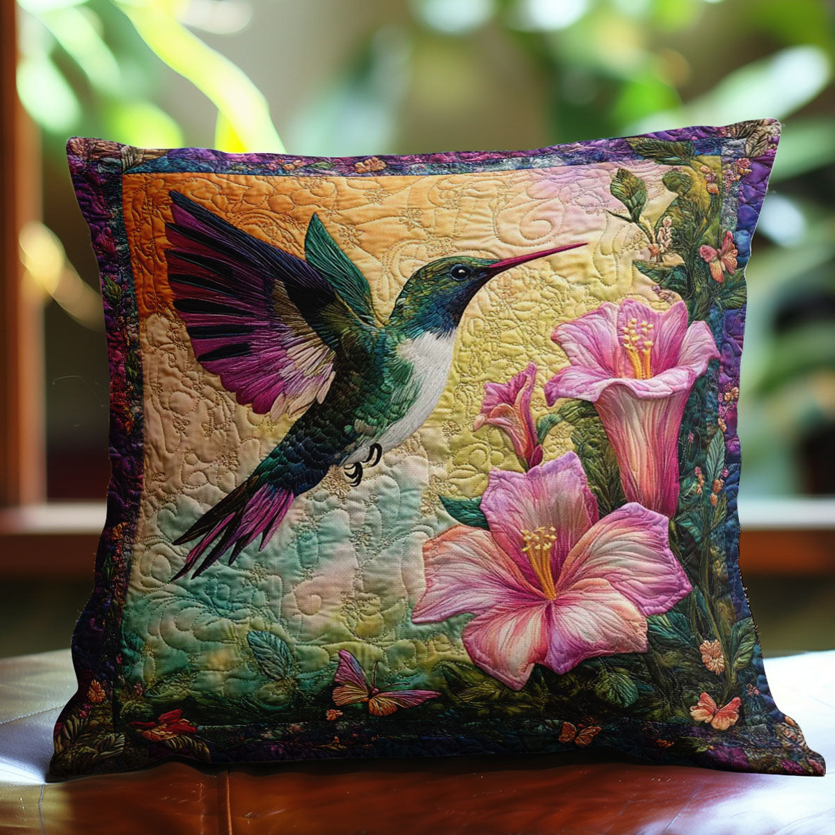 Hummingbird Serenade WN0802116CL Quilt Pillow Case