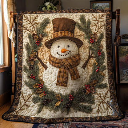 Vintage Snowman WN1211042CL Quilt