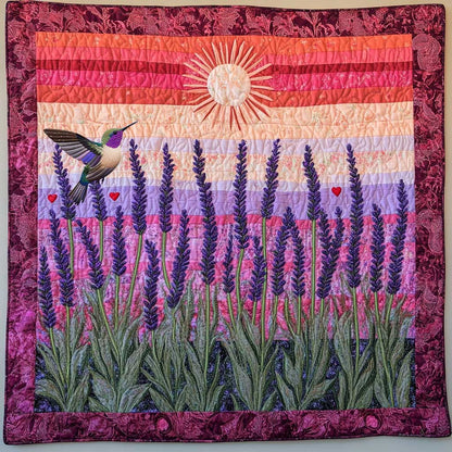 Sunset Lavender Garden WP1612021CL Quilt