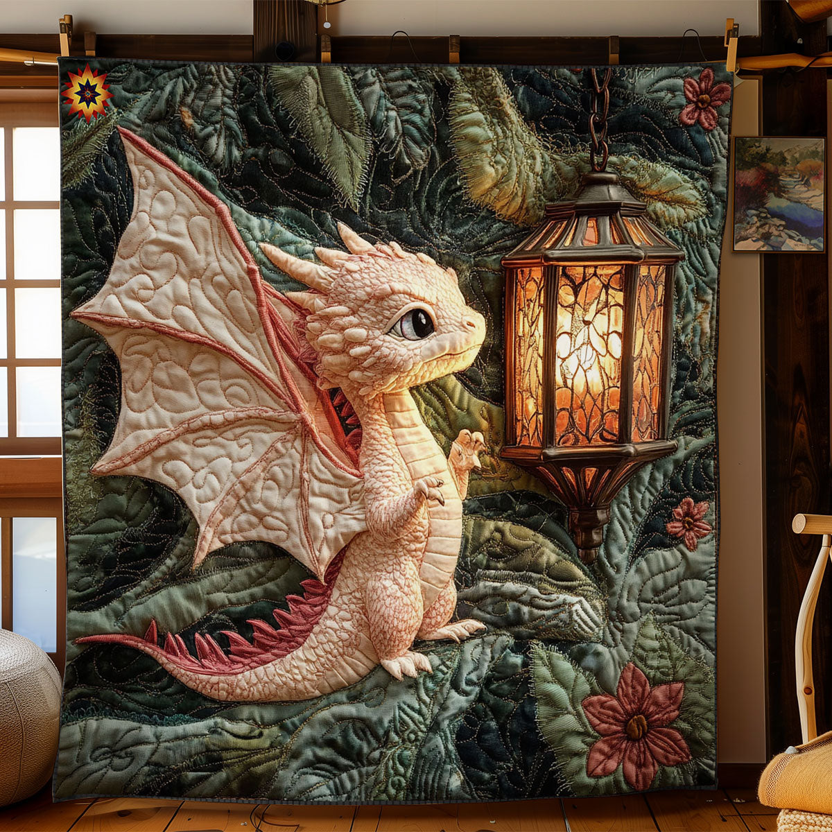 Dragon And Lantern WY1812026CL Quilt