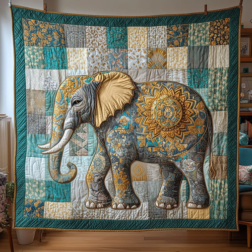 Mandala Elephant Block LT0910003CL Quilt