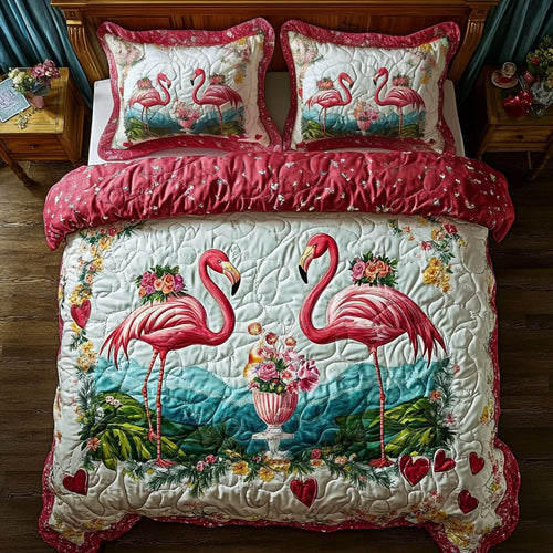 Couple Flamingo WY1801009CL Duvet Cover Set