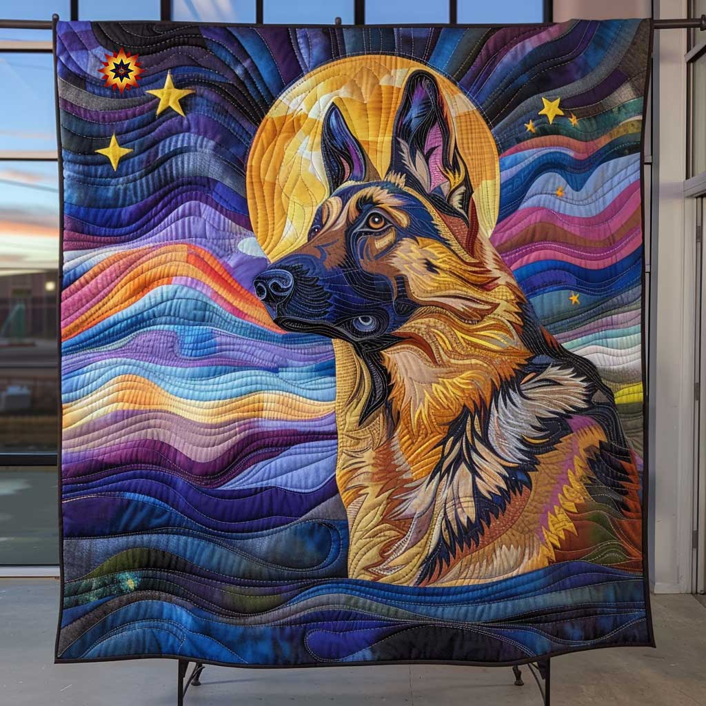 Moonlight Aura German Shepherd WP2510015CL Quilt