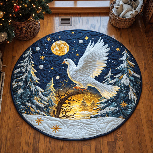 Winter Light WY1505039CL Quilted Round Mat