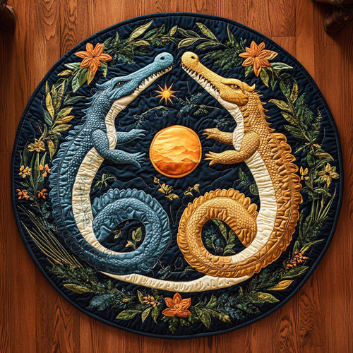 Jungle Yin Yang WY1908014CL Quilted Round Mat