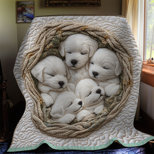 Adorable Puppy WX2312001CL Quilt