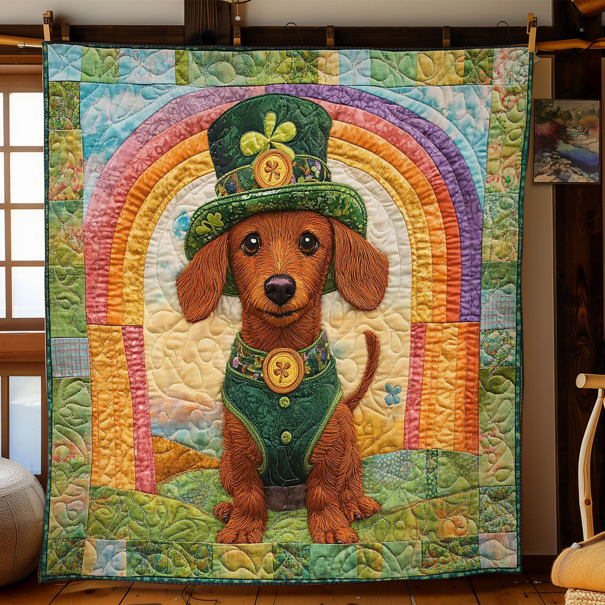 Lucky Dachshund WN2712010CL Quilt