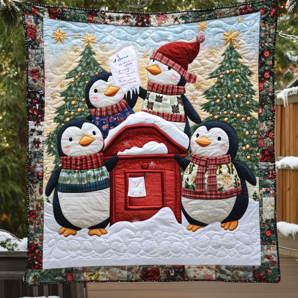 Santa's Penguin Helpers LT1711005CL Quilt