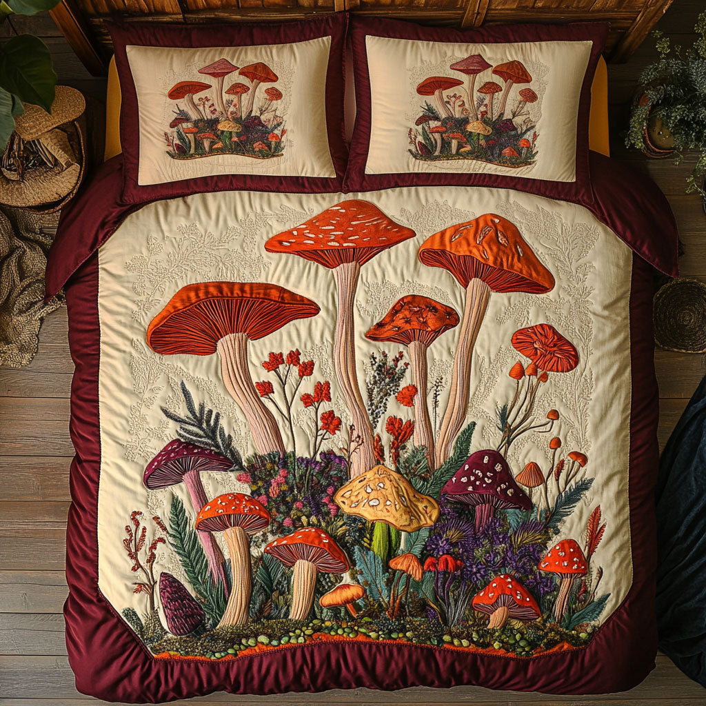 Mystic Mushroom Meadow WY0904024CL Duvet Cover Set