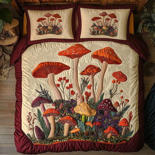 Mystic Mushroom Meadow WY0904024CL Duvet Cover Set