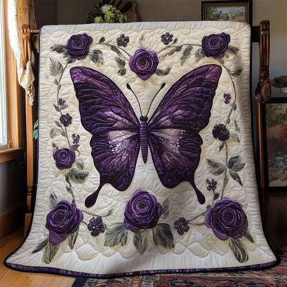 Mystic Purple Butterfly Garden WY1302050CL Quilt