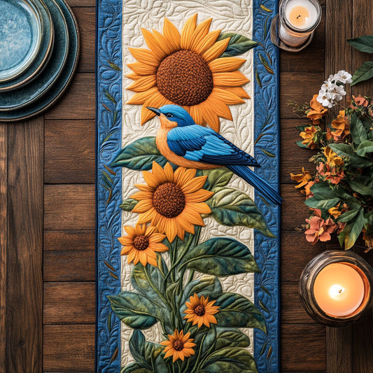 Sunny Garden CW0107044CL Quilted Table Runner