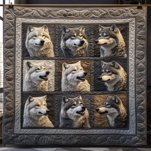 Wolf Various Expression LT1509064CL Quilt
