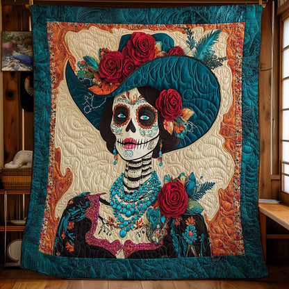 Sombrero Hat Skull Women WY3112033CL Quilt