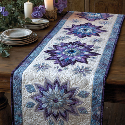 Crystal Bloom CW0807015CL Quilted Table Runner