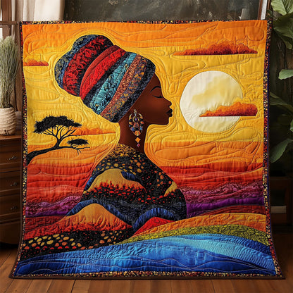 African Woman WX1906001CL Quilt