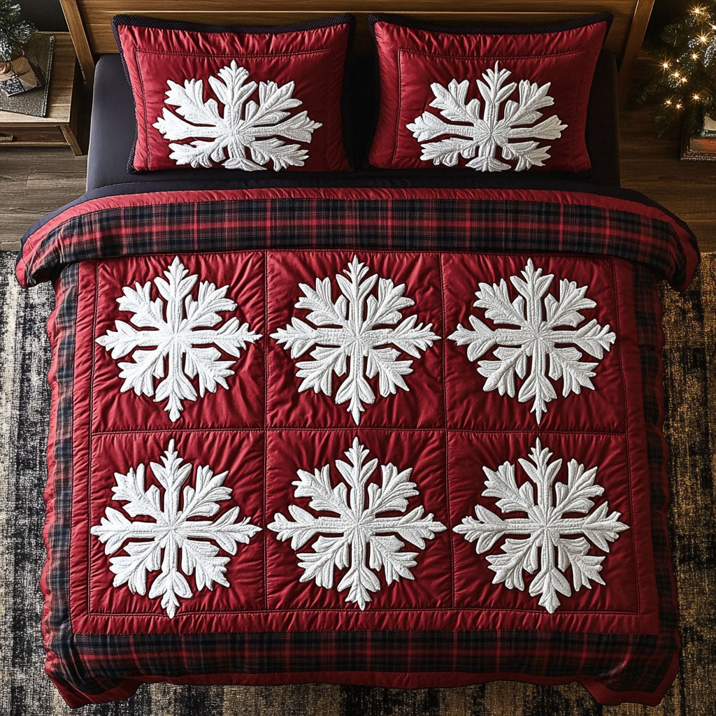 Midnight Snowflake Glow WN1107041CL Duvet Cover Set