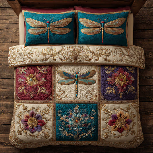 Vintage Patch Dragonfly CW0909044CL Duvet Cover Set