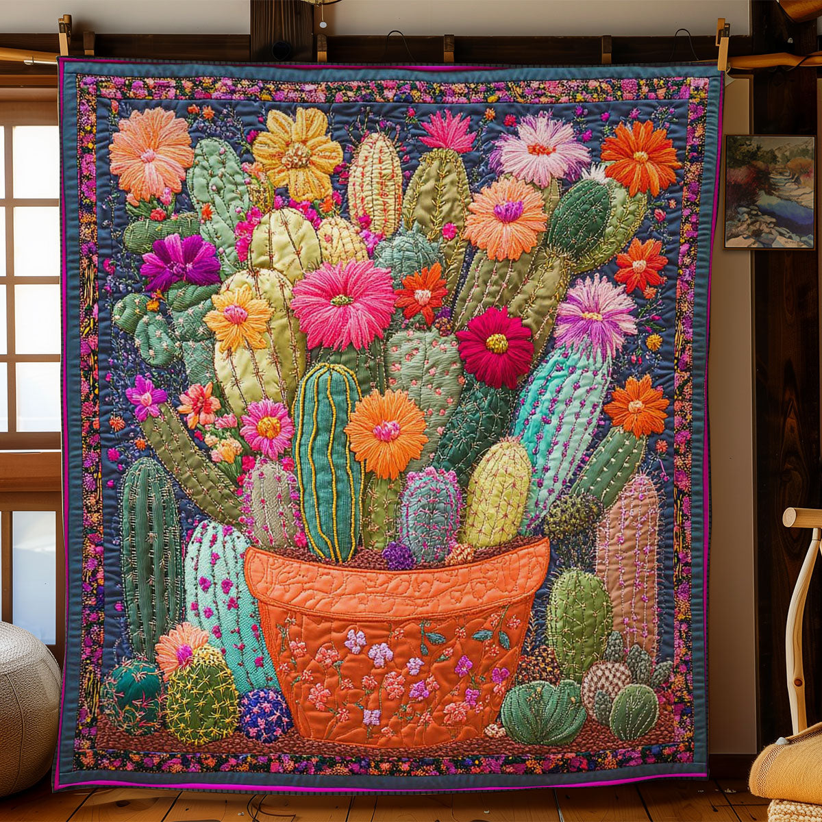 Desert Cactus WN0505010CL Quilt
