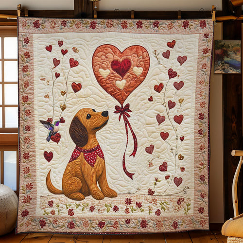 Valentine Dachshund WN0412017CL Quilt