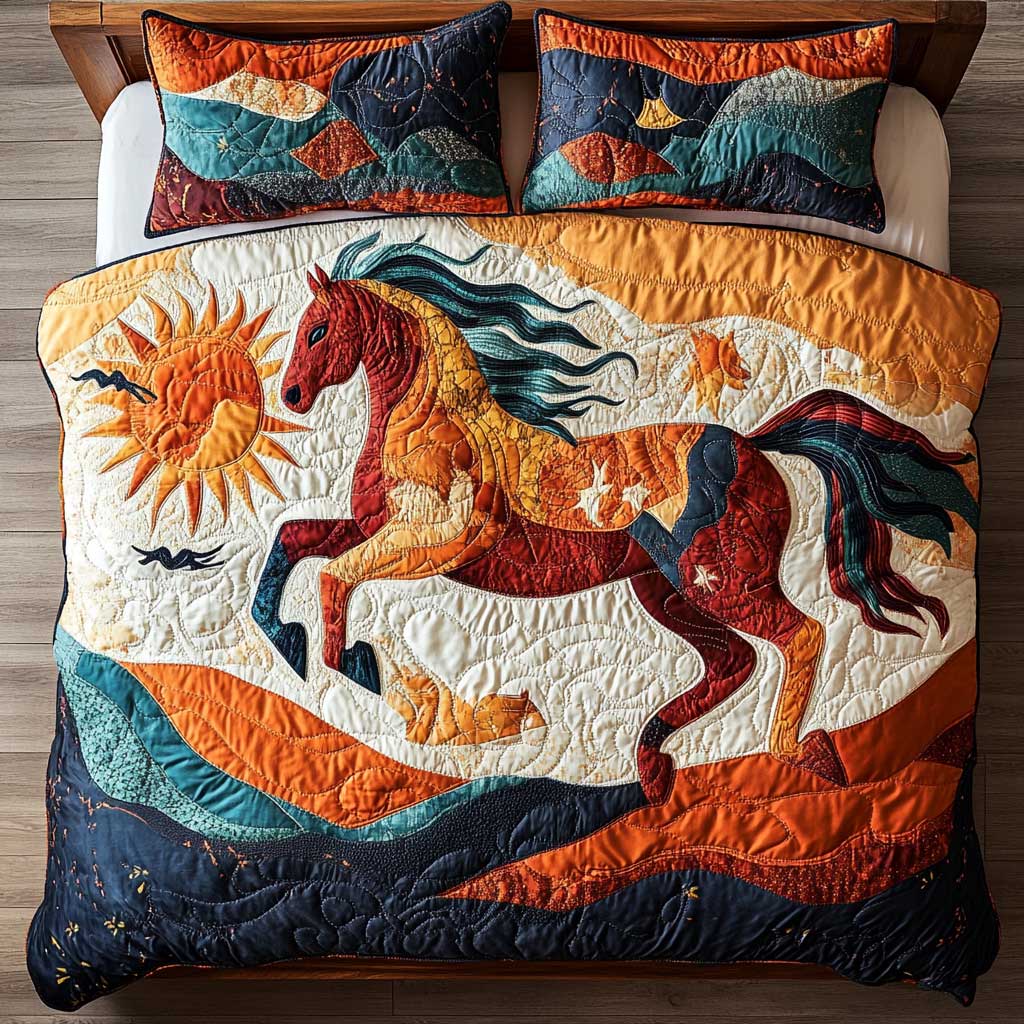 Patchwork Horse WP2201001CL Duvet Cover Set