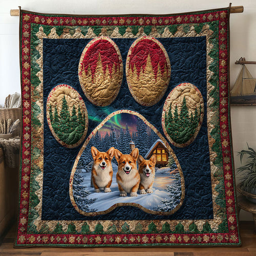 Northern Light Corgi Paw WN0611077CL Quilt