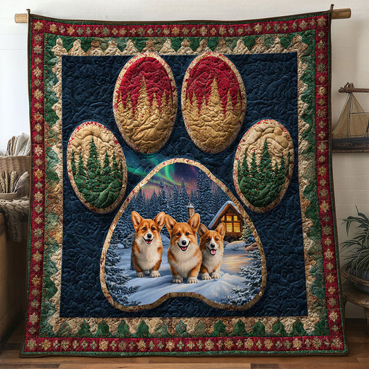 Northern Light Corgi Paw WN0611077CL Quilt