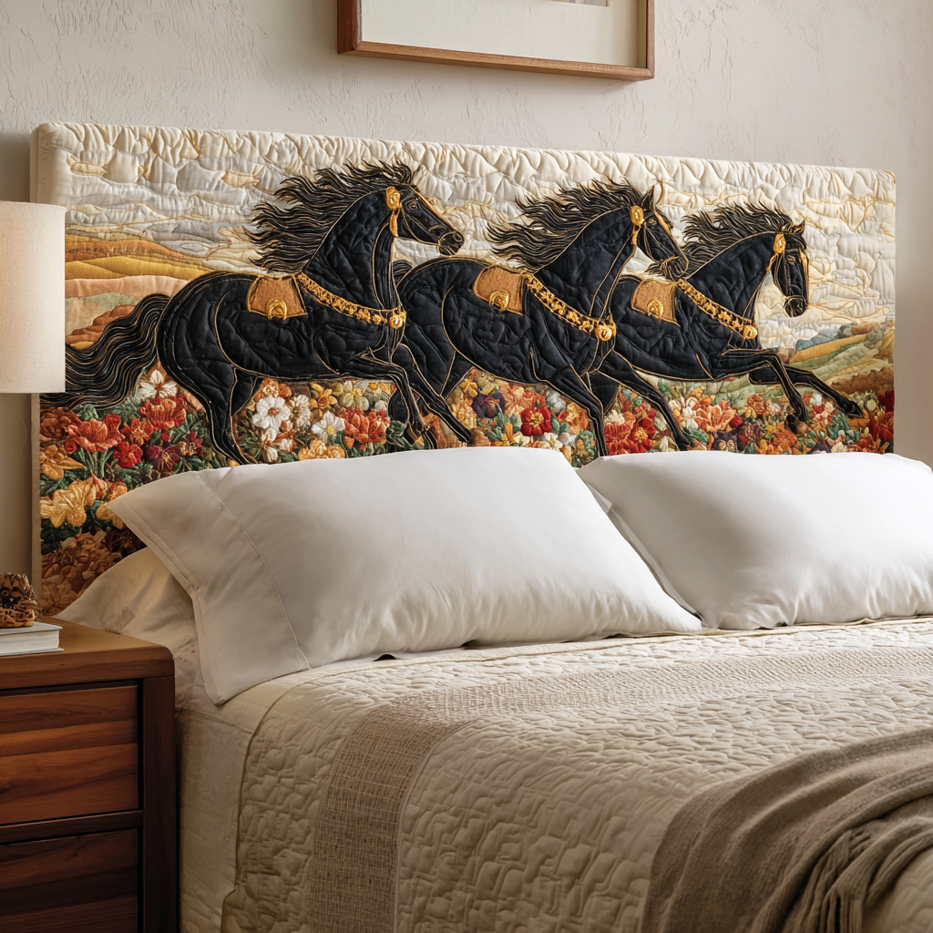Golden Horses XR2412017CL Quilted Headboard Slipcover