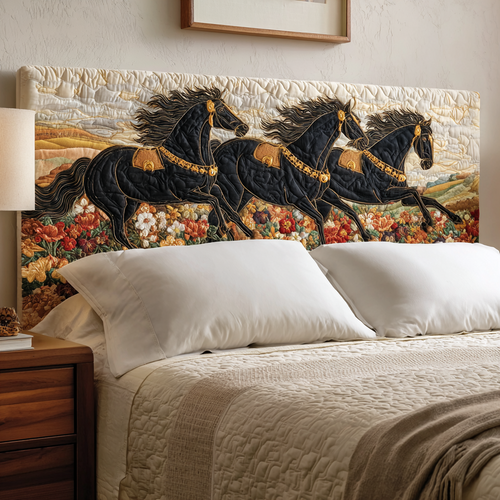 Golden Horses XR2412017CL Quilted Headboard Slipcover