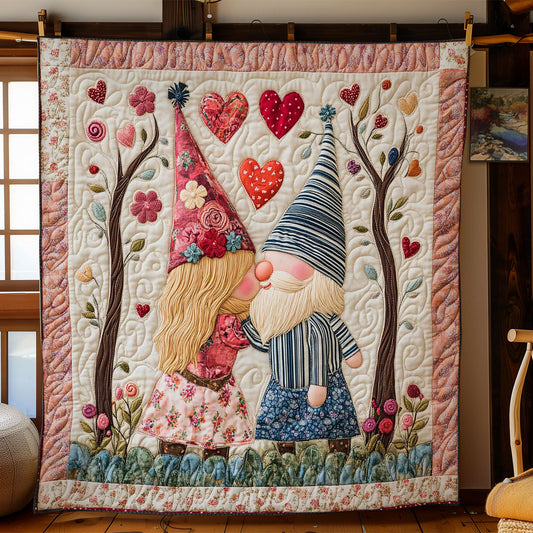 Romantic Gnome Couple WN2512043CL Quilt