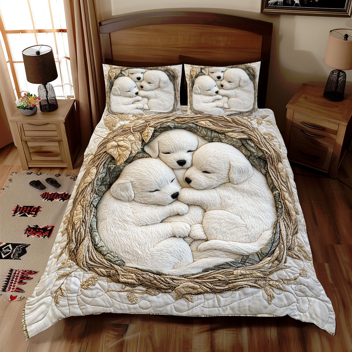 Cute Puppy WX2312066CL Duvet Cover Set