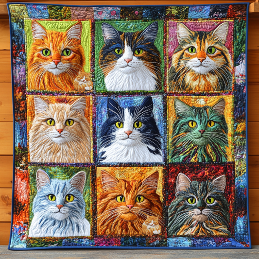 Cat Portrait XR1712001CL Quilt