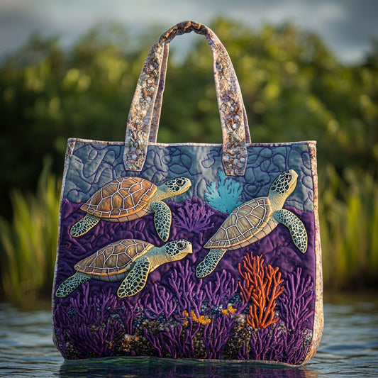 Ocean Turtle WN2209054CL Quilted Tote Bag