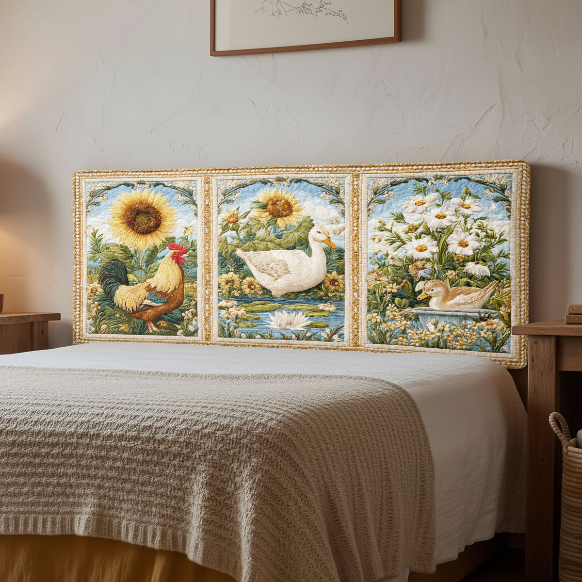 Blooming Meadow Poultry CW3012002CL Quilted Headboard Slipcover