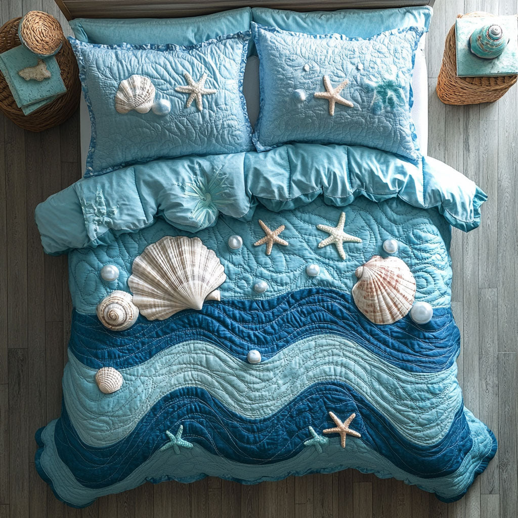 Tidewhisper Shells CP0508052CL Duvet Cover Set