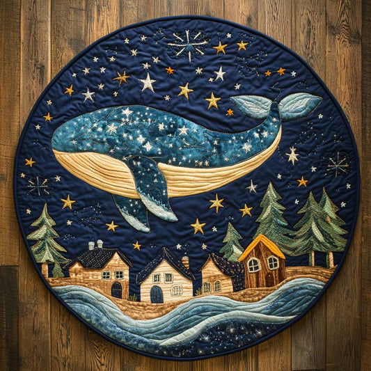 Whale Tale WN2403122CL Quilted Round Mat