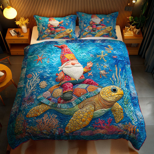 Sea Turtle Gnome WN0901101CL Duvet Cover Set