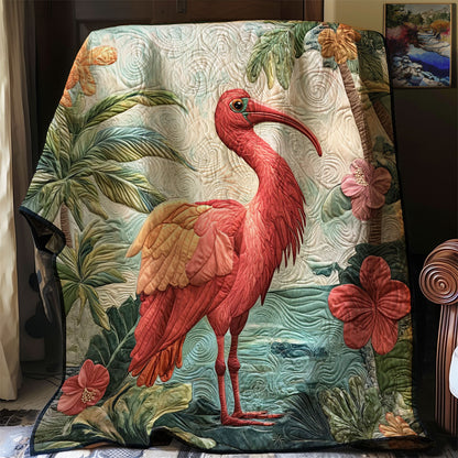 Tropical Scarlet Ibis WJ1902020CL Quilt