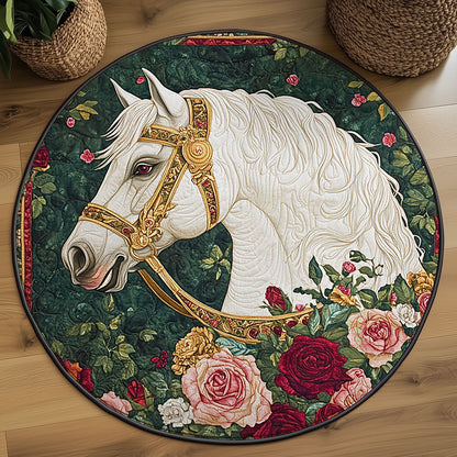White Horse Waltz WJ3107050CL Quilted Round Mat