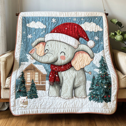 Elephant Christmas WT1810007CL Quilt