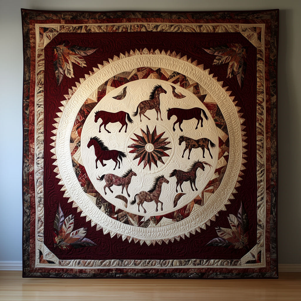 Horse Mandala LT0910035CL Quilt