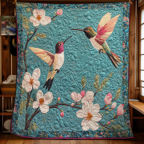 Couple Hummingbird WY2103033CL Quilt