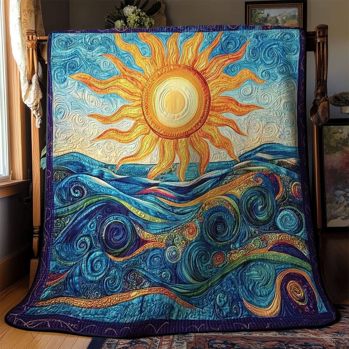 Sun And Ocean Whispers WN1203057CL Quilt