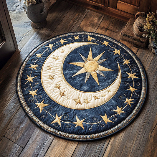 Starlit Circle CP2807014CL Quilted Round Mat